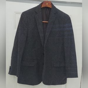 BROOKS BROTHERS 1818 FITZGERALD MENS HERRINGBONE WOOL 2-BUTTON JACKET SIZE 42 R